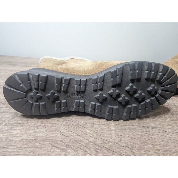 Lauren Ralph Lauren Tadina Suede Boots‎ Shearling Lined Winter Womens 9.5B - Picture 14 of 14